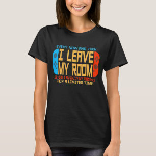 Camiseta Videojuegos De Vez En Cuando Dejo Mi Sala De Juego