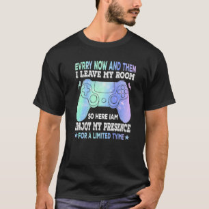 Camiseta Videojuegos De Vez En Cuando Dejo Mi Sala De Juego
