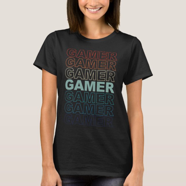 Camiseta Videojuegos de videojuegos de retro vintage Videoj (Anverso)