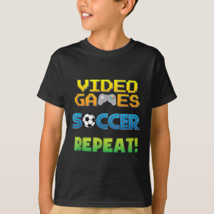 Camiseta Videojuegos, fútbol, curiosa cita diciendo gráfico
