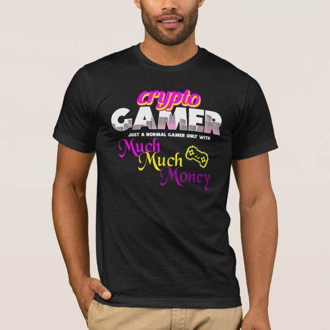 Camiseta Videojuegos Gaming Money Crypto Gamer (Anverso)