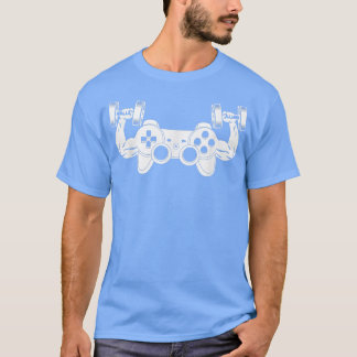 Camiseta Videojuegos Gym Fitness Ejercicio Levantamiento de
