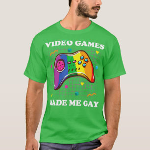 Camiseta Videojuegos me hicieron gay gay gay gay orgullo LG