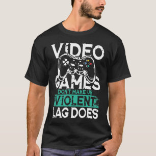 Camiseta Videojuegos no nos hacen pasar por un trabajo viol
