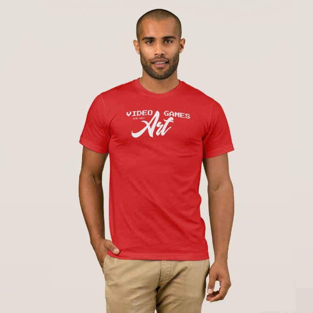 Camiseta Videojuegos No Son Arte (Anverso completo)