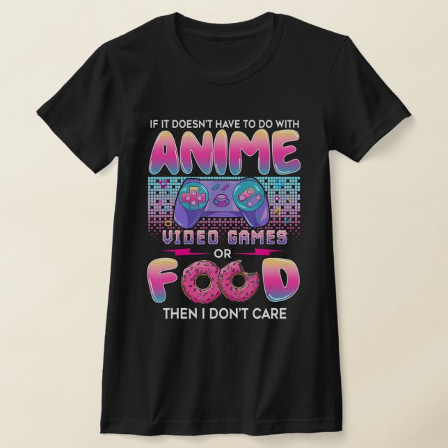Camiseta Videojuegos o comida a la que no me importa el art (Distribución)