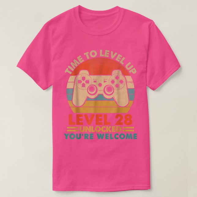Camiseta Videojuegos para jugadores de nivel 28 Complete Vi (Diseño del anverso)