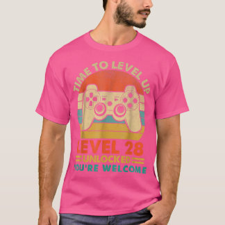 Camiseta Videojuegos para jugadores de nivel 28 Complete Vi