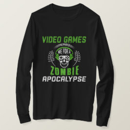 Camiseta Videojuegos preparados para un apocalipsis zombi