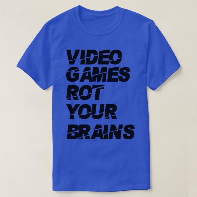 Camiseta Videojuegos pudriendo tus cerebros 19 (Diseño del anverso)