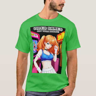 Camiseta Videojuegos pudrir sus cerebros 70