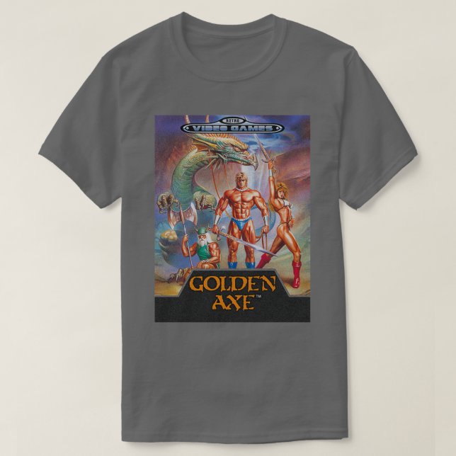 Camiseta Videojuegos Retro Golden Ax (Diseño del anverso)