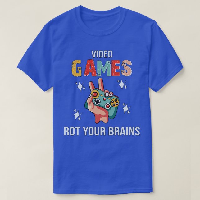 Camiseta Videojuegos Rot Your Brain Gaming 2 (Diseño del anverso)