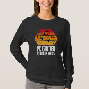 Camiseta Videojuegos Teclado WASD PC Gamer Master Race Me