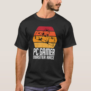 Camiseta Videojuegos WASD Teclado PC Gamer Master Race Me