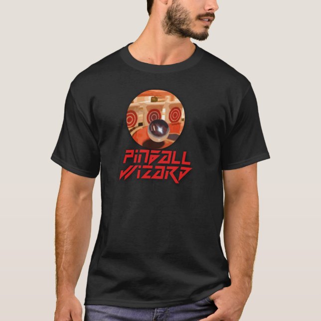 Camiseta Videojugador clásico - pinball (Anverso)