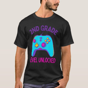 Camiseta Videojugador de vuelta al cole nivel 2º grado desb
