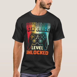 Camiseta Videojugador de vuelta al cole nivel 5º grado desb