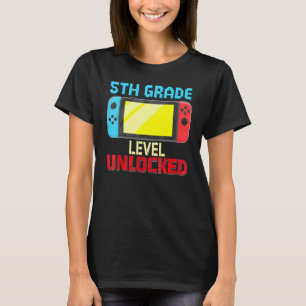 Camiseta Videojugador de vuelta al cole nivel 5º grado desb