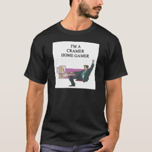 Camiseta videojugador del hogar del cramer de jim