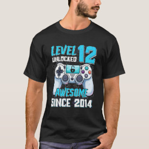 Camiseta Videojugador Divertido Cumpleaños 12 Años de Edad 