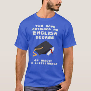 Camiseta Videojugador divertido del RPG del graduado inglé