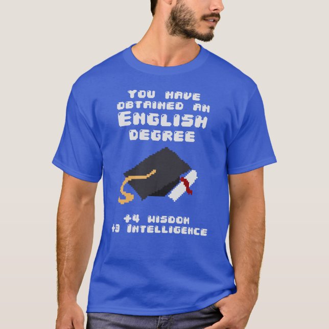 Camiseta Videojugador divertido del RPG del graduado inglés (Anverso)