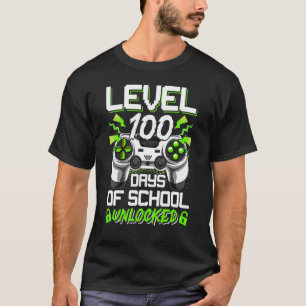 Camiseta Videojugador Estudiante Día 100 Maestro 100 Días d