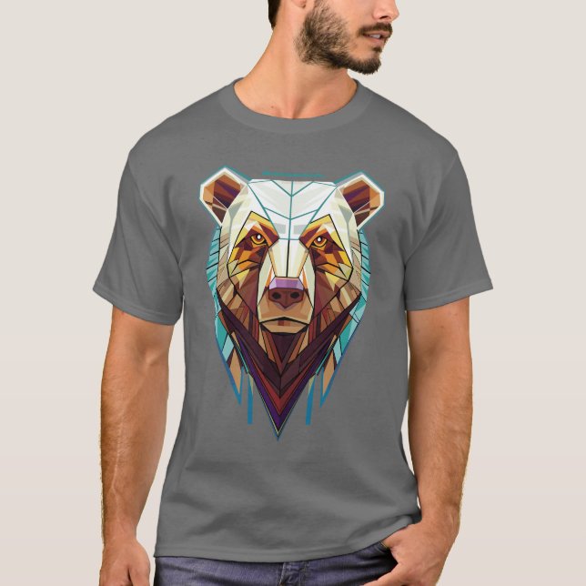 Camiseta Videos al aire libre clásicos de oso majestuoso (Anverso)