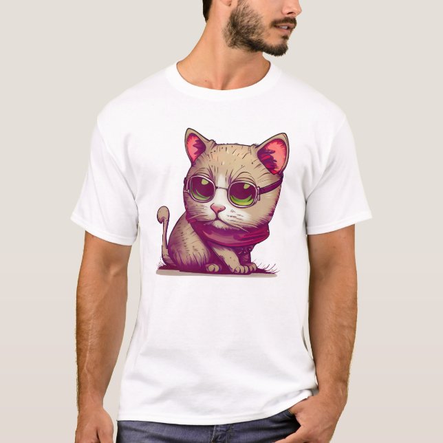Camiseta Videos críticos para el gato (Anverso)
