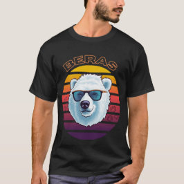 Camiseta Videos de surf Guay Polar Bear Retro Sunset