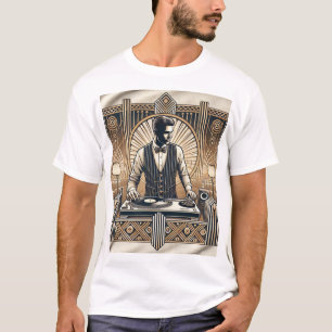 Camiseta "Videos vintage: jazz Dj in an Art Deco Lounge"