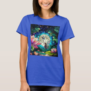 Camiseta Vidriera Fairy Pequeña Con Libélula