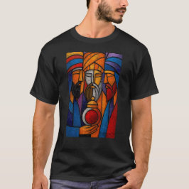 Camiseta Vidrieras Modernas Tres Reyes Magos