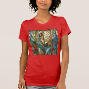 Camiseta Vidrieras Rojas Amapolas Chief a la salida del sol