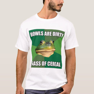 Camiseta Vidrio asqueroso de la rana del soltero de cereal