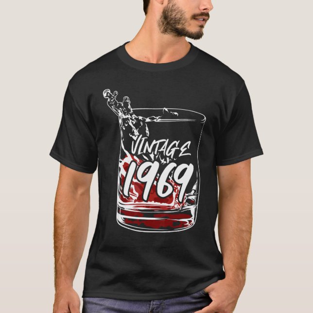 Camiseta Vidrio Con Vintage 1969 (Anverso)