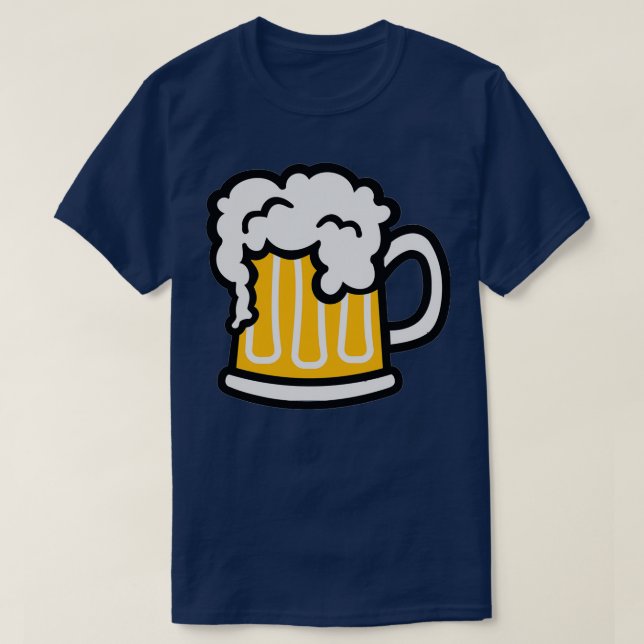 Camiseta Vidrio de cerveza 2 (Diseño del anverso)