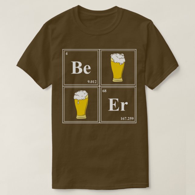 Camiseta Vidrio de cerveza con espuma (Diseño del anverso)