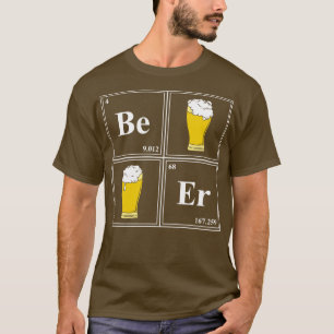 Camiseta Vidrio de cerveza con espuma