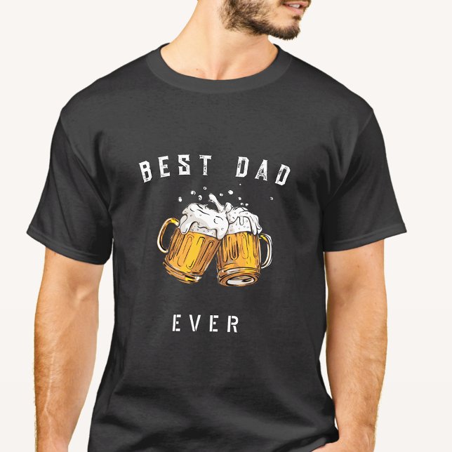 Camiseta Vidrio de cerveza personalizado para el mejor papá (Subido por el creador)