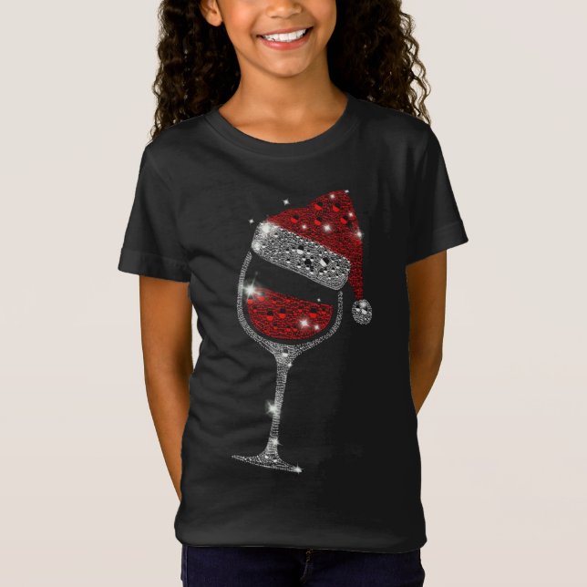Camiseta Vidrio de la familia de Navidades de Red Wine Sant (Anverso)