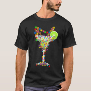 Camiseta Vidrio de los Navidades Margarita ilumina a los am
