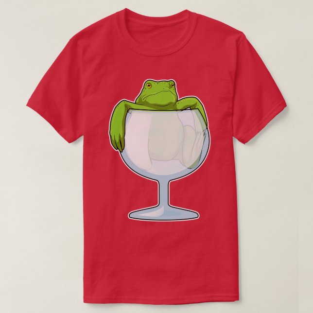 Camiseta Vidrio de rana (Diseño del anverso)