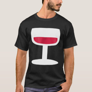 Camiseta Vidrio De Vino Rojo