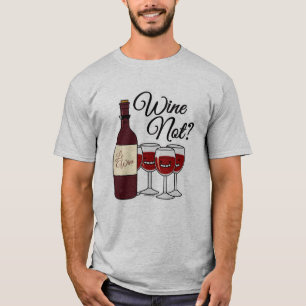 Camiseta Vidrio del rosa rojo pinot del alcohol de las uvas