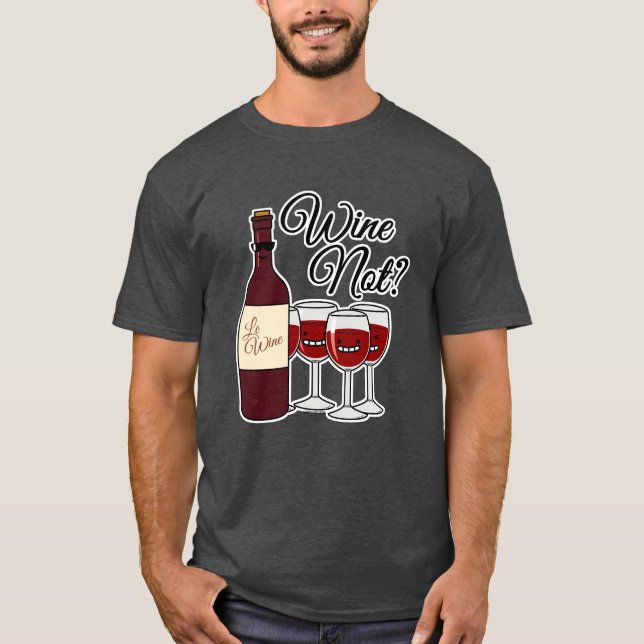 Camiseta Vidrio del rosa rojo pinot del alcohol de las uvas (Anverso)