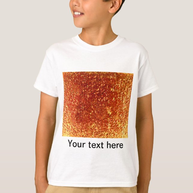 Camiseta Vidrio fundido dorado (Anverso)
