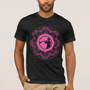 Camiseta Vidrio inflado Mandala profesión Vidrio luciendo a