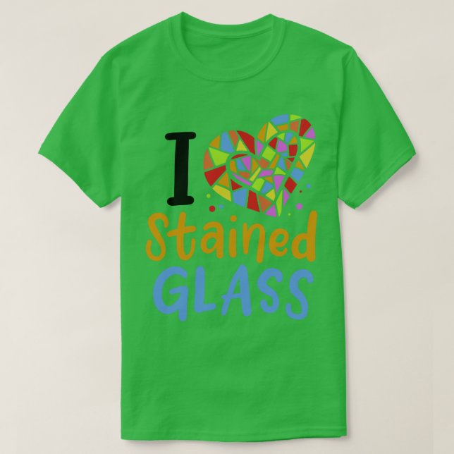 Camiseta Vidrio manchado 2 (Diseño del anverso)